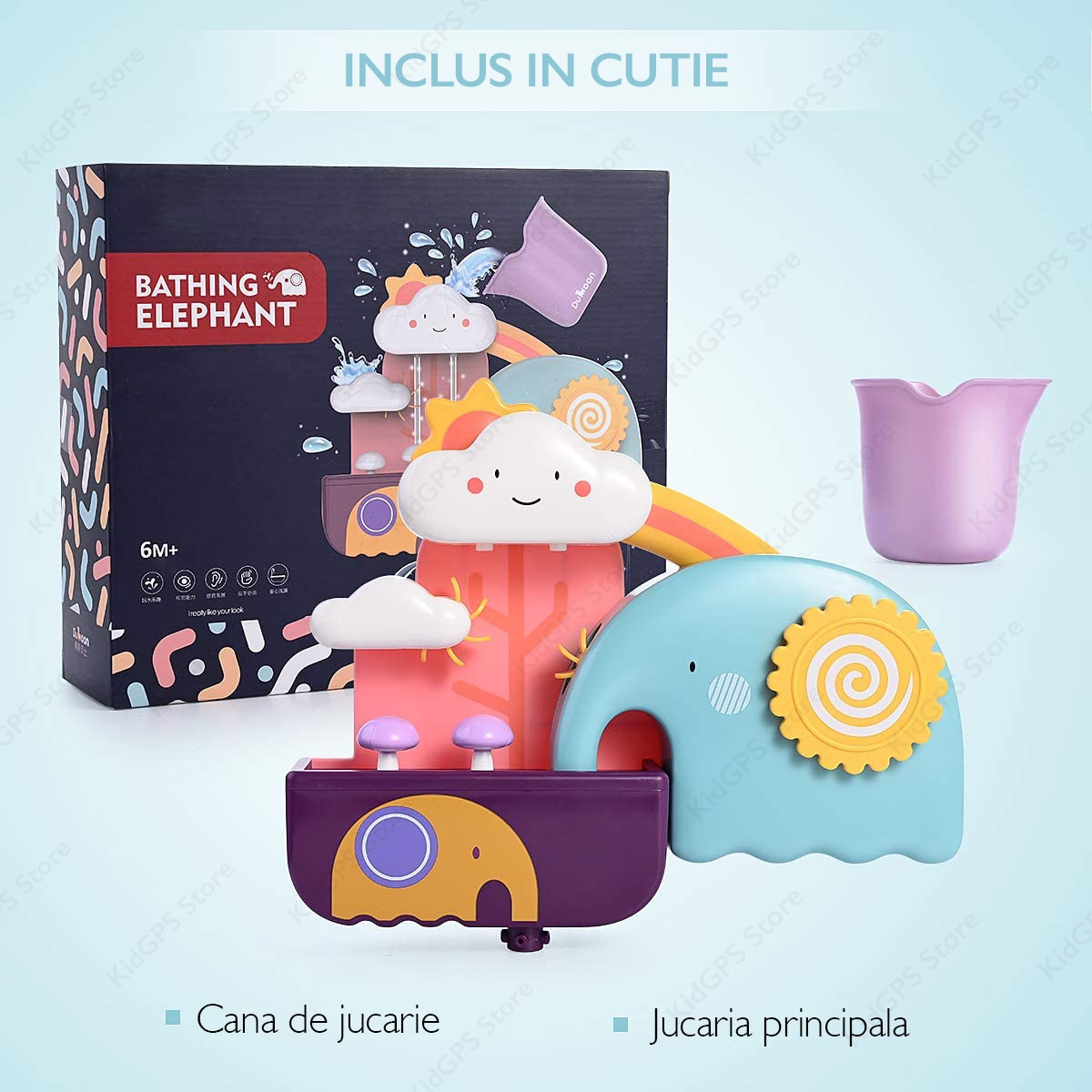 Jucarie de baie Kidprotect Elephant 502A Jucarie de baie Kidprotect Elephant 502A
